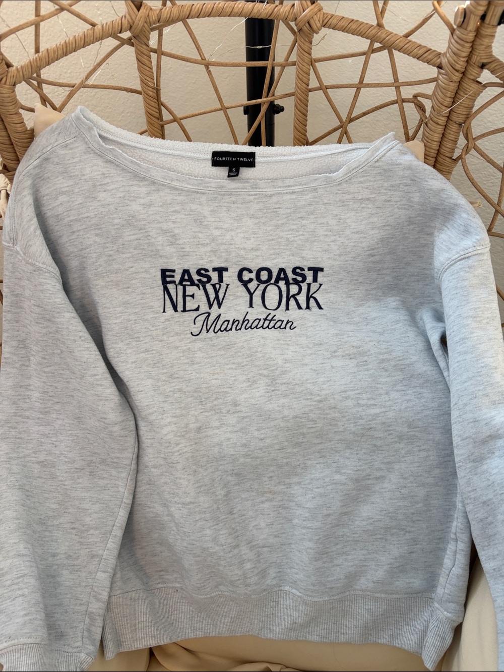 Off shoulder sweatshirt